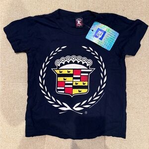 Chaser kids size 2  Black Tee with Cadillac logo, Brand New